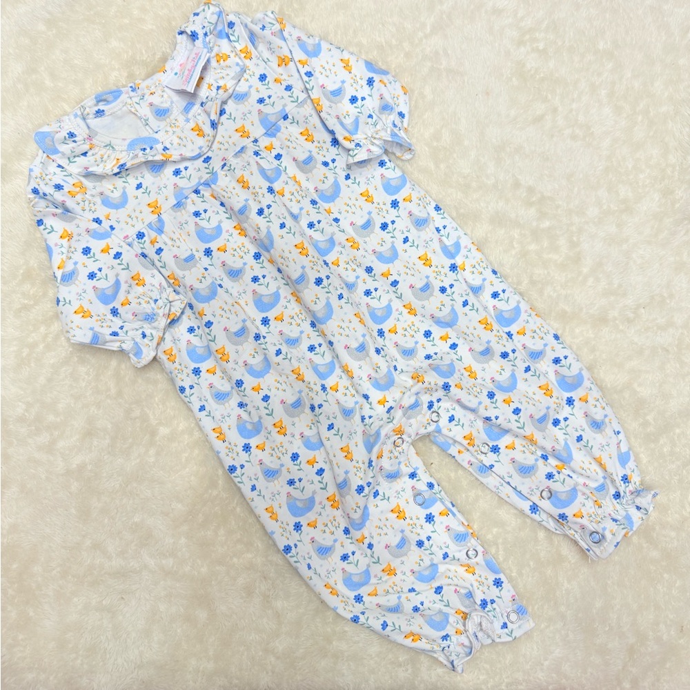 Stitchy Fish Chicks and Chirps Romper